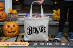 Beware SVG File | Spooky Halloween SVG Product Image 4
