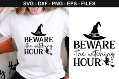 Beware the witching hour - Halloween SVG Design Product Image 1
