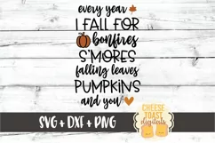 Every Year I Fall For You - Fall Sign SVG PNG DXF Cut Files Product Image 2