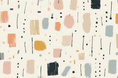 Colorful Dots and Shapes Background Wallpaper Product Image 1