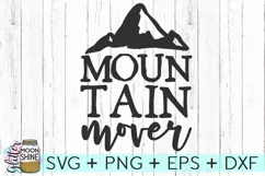 Mountain Mover SVG DXF PNG EPS Cutting Files Product Image 2
