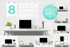computer mockup & desk mockup bundle - Free Design of The Week Product Image 1