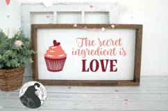 The Secret Ingredient Is Love SVG, Valentine's Day SVG Product Image 1