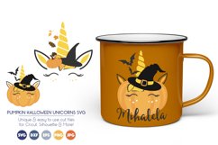 Pumpkin Halloween Unicorn SVG Cut Files Product Image 1