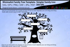 Minimalist family tree template / simpler family tree Product Image 4
