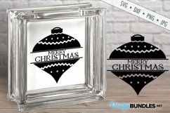 Split Ornament SVG | Merry Christmas SVG Product Image 1