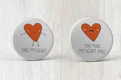 Valentines Day Hearts SVG. love svg Cartoon cute heard Product Image 3