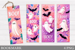 Cute Ghost Bookmark. Halloween Bookmark Sublimation Product Image 1