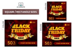 Black Friday Sale Animated Ad Banner Template Product Image 2