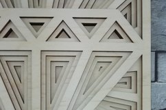 T03 - Layered Diamond SVG File, 3D Diamond Mandala DXF file Product Image 13