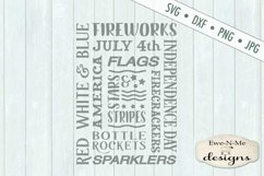 July 4th Patriotic Subway SVG DXF Files Product Image 2