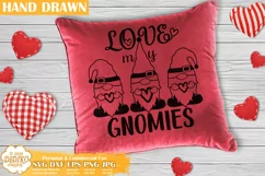 Valentine Gnomes SVG | Gnome SVG | Love My Gnomies SVG Product Image 2