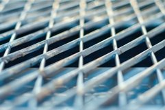 Metal grid creating repeating pattern with shallow depth of Product Image 1