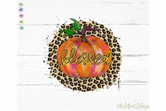 Pumpkin Sublimation PNG, Blessed png, Fall sublimation Product Image 1