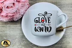 Valentine SVG Love Quote SVG Valentines SVG Love is Kind SVG Product Image 3