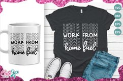 Work from home fuel, stake style SVG for craftters Product Image 1
