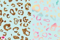 Leopard Glitter Tumbler. Seamless Tumbler Wrap Product Image 2