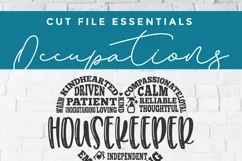 Housekeeper svg, a house keeper svg subway art design Product Image 6