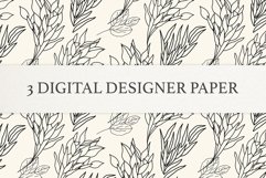 Floral Digital Paper - Scrapbook Papers - Seamless Patterns Product Image 3