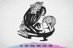Mother's Love Papercut SVG Product Image 1