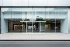 Commercial Aluminium Building Fascia Logo Signage Mockup Product Image 1
