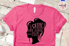 Voting like a girl since 1920 - Women Empowerment EPS SVG Product Image 2