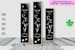 Baby its scary outside svg, halloween porch sign svg Product Image 1