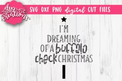I'm Dreaming of a Buffalo Check Christmas - SVG DXF PNG file Product Image 1