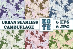 6 Seamless Military Urban Camouflage Product Image 1