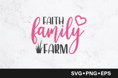 Faith family farm quote svg Product Image 1