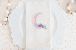 Floral Pink Moon Design for Sublimation Product Image 4