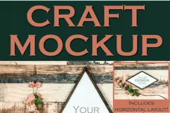 Farmhouse diamond Signs | Craft mock up Product Image 4