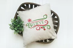 Believe SVG Cut File - Christmas SVG File Product Image 6