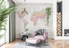 Wall mockup - Wallpaper mockup - Living room Product Image 5