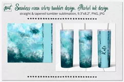 Tumbler design | Green colors tumbler sublimation design Product Image 1