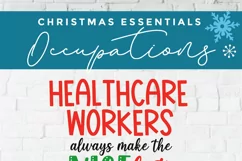 Healthcare worker Christmas svg, a health care worker svg Product Image 6