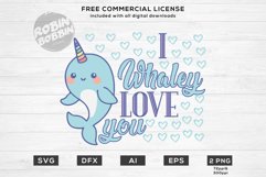 I Whaley Love You - Valentine&#039;s Day SVG File Product Image 1