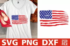 Distresses Flag svg, 4th of July svg, America svg, Patriotic Product Image 2