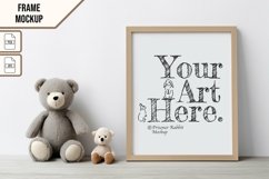 Wooden Frame Smart Mockup PSD &amp; JPG Template Graphic Product Image 1