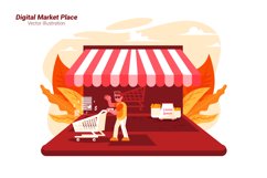 Digital Market Place - Vector Illustration Product Image 1