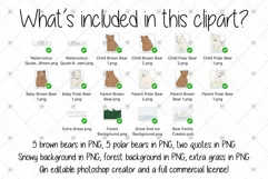 Watercolour, Bear, Animal, Animal Family, Polar bear, Bears, Product Image 2