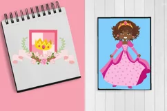 African Princess Clipart - African American princesses Product Image 3