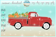 Pumpkin Delivery Truck | Truck With Pumpkins SVG Product Image 1