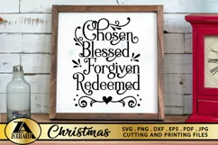 Christian Quote SVG PNG EPS DXF Christian SVG Christmas Sign Product Image 2
