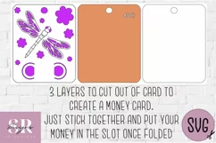 Birthday Money card | Paper cutting | Money card SVG Product Image 6
