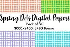 Spring Dots Digital Papers Product Image 1