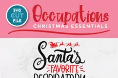 Christmas Respiratory Therapist svg -Santa's favorite RT svg Product Image 4