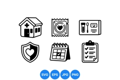 Medical Health Care Icon Clipart For Wellness Product Image 1