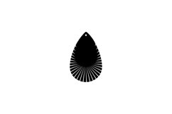 Feather Fringe Earring SVG,Feather Fringe stacked Earring Product Image 4
