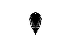 Feather Fringe Earring SVG,Feather Fringe stacked Earring Product Image 5